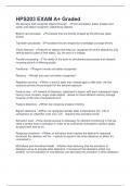 HPS203 EXAM A&plus; Graded 