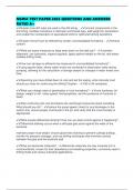 NGWA TEST PAPER 2025 QUESTIONS AND ANSWERS RATED A&plus;