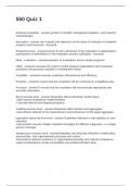 550 Quiz 1 Questions with Correct