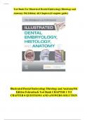 TEST BANK For Illustrated Dental Embryology&comma; Histology&comma; and Anatomy 5th Edition by Margaret J&period; Fehrenbach & Tracy Popowics ISBN-13- 978-7