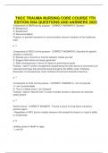 TNCC Trauma Nursing Core Course 7th Edition ENA questions and answers 2025