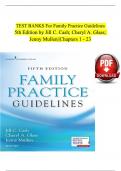 TEST BANKS For Family Practice Guidelines&comma; 6th Edition by Jill C&period; Cash&semi; Cheryl A&period; Glass&comma; Verified Chapters 1 - 23&comma; Complete Newest Version
