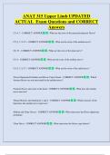 ANAT 315 Upper Limb UPDATED   ACTUAL  Exam Questions and CORRECT  Answers 