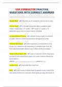 CSX Conductor Training &ndash; Practice Questions with Correct Answers &ndash; U&period;S&period; Railroad Operations &ndash; Comprehensive Exam Prep Material