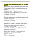 NURS 8024 CORE EXAMS 2025 QUESTIONS AND ANSWERS RATED A&plus;