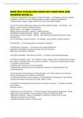 NURS 8024 EVALUATION EXAM 2025 QUESTIONS AND ANSWERS RATED A&plus;