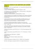 NURS 8024 EXAMS SET 2025 QUESTIONS AND ANSWERS RATED A&plus;