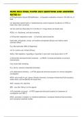 NURS 8024 FINAL PAPER 2025 QUESTIONS AND ANSWERS RATED A&plus;