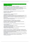 NURS660 COMPREHENSIVE EXAM 2025 QUESTIONS AND ANSWERS RATED A&plus;