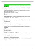 NURS660 FINAL PAPER 2025 QUESTIONS AND ANSWERS RATED A&plus;