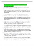 PN HESI PEDS FINAL PAPER 2025 QUESTIONS AND ANSWERS RATED A&plus;