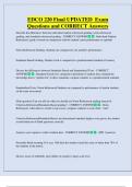 EDCO 220   Bundled Exam Questions WITH  CORRECT Answers