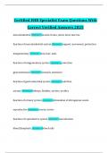 Certified EHR Specialist Exam Questions With Correct Verified Answers 2025