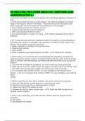 PN HESI PEDS TEST PAPER EXAM 2025 QUESTIONS AND ANSWERS RATED A&plus;