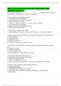 RAD 105 EVALUATION EXAM 2025 QUESTIONS AND ANSWERS RATED A&plus;