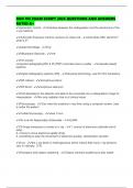 RAD 105 EXAM SCRIPT 2025 QUESTIONS AND ANSWERS RATED A&plus;