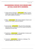 ENGINEERING DESIGN 2025 BRAND NEW  ACTUAL EXAM WITH ANSWERS&period;