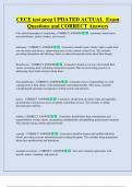 CECE test prep UPDATED ACTUAL  Exam  Questions and CORRECT Answers