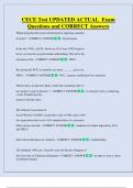 CECE Test UPDATED ACTUAL  Exam  Questions and CORRECT Answers
