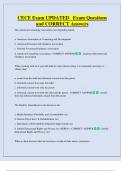 CECE  Bundled Exam Questions WITH  CORRECT Answers