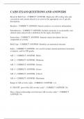 CAISS EXAM QUESTIONS AND ANSWERS