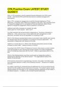 CPA Practice Exam LATEST STUDY GUIDE&excl;&excl;
