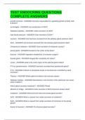 TEST ENDOCRINE QUESTIONS COMPLETE ANSWERS