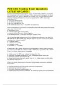 PDB CEN Practice Exam Questions LATEST UPDATE&excl;&excl;&excl;