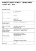Pearson RBT Exam &sol; Questions & Expertly Verified Answers&comma; 2025 &sol; 2026&period;