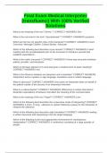 Final Exam Medical Interpreter &lpar;transfluenci&rpar; With 100&percnt; Verified Solutions