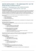 Samenvatting Formeel Strafrecht &ndash; Per hoofdstuk en kopje&comma; op basis van wekelijkse literatuur