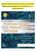 Edmunds' Pharmacology for the Primary Care Provider 5th Edition &ndash; Zambroski & Rebecca M&period; Lutz &vert; Chapters 1&ndash;73 &vert; Verified and Complete Test Bank with Answers