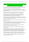 Medical Interpreter Exam Questions And Verified Answers &vert; Grade A&plus;