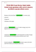 TEXAS RDA Exam Review Study Guide&semi; Actual exam questions with correct answers &vert;certified exam &vert;excellent scores