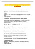 FIN 340 EXAM 1 RECENTLY UPDATED QUESTIONS & ANSWERS