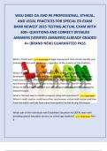 WGU D002 OA AND PA PROFESSIONAL&comma; ETHICAL&comma;  AND LEGAL PRACTICES FOR SPECIAL ED EXAM  BANK NEWEST 2025 TESTING ACTUAL EXAM WITH  300&plus; QUESTIONS AND CORRECT DETAILED  ANSWERS &lpar;VERIFIED ANSWERS&rpar; ALREADY GRADED  A&plus; &lpar;BRAND NEW&rpar; GUARANTEED PASS