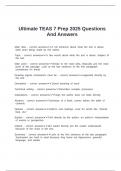 Ultimate TEAS 7 Prep 2025 Questions And Answers