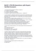 NACE 1 PN-RN Questions with Expert Verified Answers