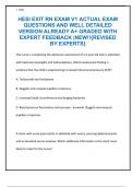 HESI EXIT RN EXAM V1 ACTUAL EXAM  QUESTIONS AND WELL DETAILED  VERSION ALREADY A&plus; GRADED WITH  EXPERT FEEDBACK &vert;NEW&excl;&excl;&lbrace;REVISED  BY EXPERTS&rcub;