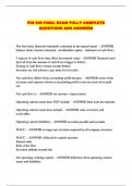  FIN 340 FINAL EXAM FULLY COMPLETE QUESTIONS AND ANSWERS