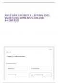 NVCC RAD 105 QUIZ 1 - SPRING 2025 QUESTIONS WITH 100&percnt; SOLVED ANSWERS&excl;&excl;
