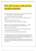 PSY 387 Exam 4 &lpar;117 questions&rpar; with precise detailed solutions