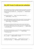 Psy 387 Exam 3 &lpar;145 questions&rpar; with precise solutions