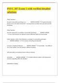 PSYC 387 Exam 1 &lpar;104 questions&rpar; with verified detailed solutions 