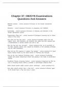  Chapter 37&colon; OB&sol;GYN Examinations Questions And Answers
