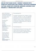 CDR RD TEST BANK EXAM 1 NEWEST VERSION WITH  COMPLETE QUESTIONS AND CORRECT DETAILED ANSWERS  ACTUAL EXAM WITH VERIFIED ANSWERS ASSURED PASS  GRADED A&plus; BRAND NEW 2025-2026   