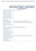 PEDIATRIC NR 328 EXAM 2 2025 &vert; ALL QUESTIONS AND  CORRECT ANSWERS &vert; GRADED A&plus; &vert; VERIFIED ANSWERS &vert;  LATEST EXAM 2025