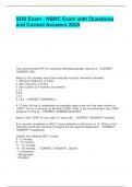 SDS Exam - NBRC Exam with Questions and Correct Answers 2025&period;