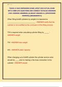 TEXAS LP-GAS DISPENSING EXAM LATEST 2025 ACTUAL EXAM  WITH COMPLETE QUESTIONS AND CORRECT DETAILED ANSWERS  &lpar;100&percnt; VERIFIED ANSWERS&rpar; &vert;ALREADY GRADED A&plus;&vert; &vert;&vert;PROFESSOR  VERIFIED&vert;&vert; &vert;&vert;BRANDNEW&excl;&excl;&excl;&vert;&vert; 
