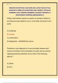 OREGON ESTHETICIAN LAW EXAM 2025 LATEST 2025 ACTUAL  EXAM WITH COMPLETE QUESTIONS AND CORRECT DETAILED  ANSWERS &lpar;100&percnt; VERIFIED ANSWERS&rpar; &vert;ALREADY GRADED A&plus;&vert;  &vert;&vert;PROFESSOR VERIFIED&vert;&vert; &vert;&vert;BRANDNEW&excl;&excl;&excl;&vert;&vert;